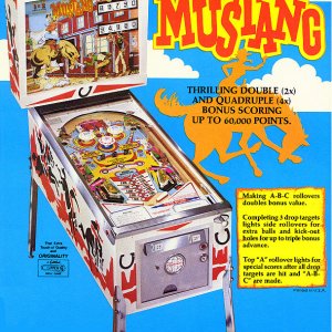 Mustang (Gottlieb, 1977) Flyer