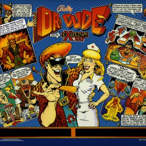 Dr. Dude (Midway, 1990) (M!chelZSF) Backglass