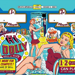 Hi Dolly (Gottlieb, 1965) (Wildman) Backglass