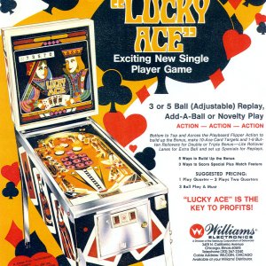 Lucky Ace (Williams, 1974) Flyer