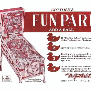 Fun Park (Gottlieb, 1968) Flyer