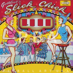 Slick Chick (Gottlieb, 1963) (PBA) Backglass
