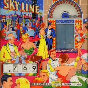 Sky·Line (Gottlieb, 1965) Backglass