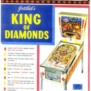 King of Diamonds (Gottlieb, 1967) Flyer