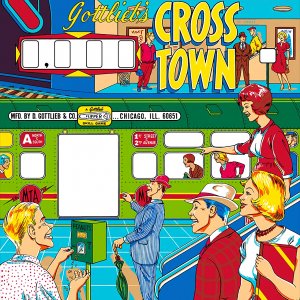 Cross Town (Gottlieb, 1966) (IkeS) Backglass