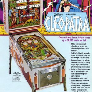 Cleopatra (Gottlieb, 1977) EM