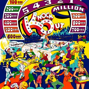 Knock Out (Gottlieb, 1950) (IkeS) Backglass