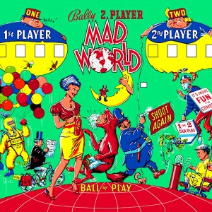 Mad World (Bally, 1964) (IkeS) Backglass