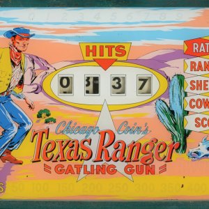Texas Ranger Gatling Gun (Chicago Coin, 1963)