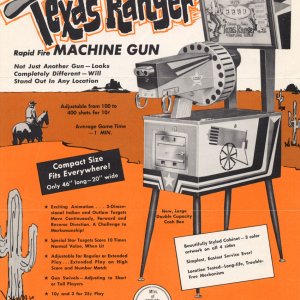 Texas Ranger Gatling Gun (Chicago Coin, 1963)