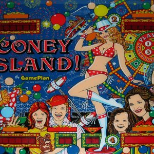 Old Coney Island! (Game Plan, 1979) (PN) Backglass