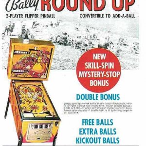 Round Up (Bally, 1971) Flyer