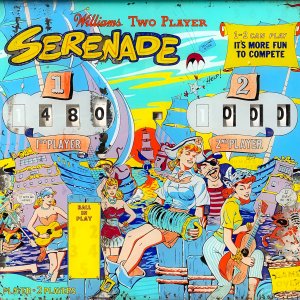 Serenade (Williams, 1960) Backglass