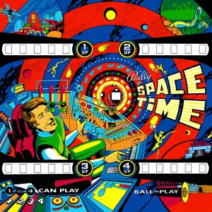 Space Time (Bally, 1972) (IkeS) Backglass