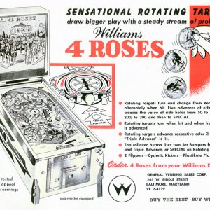 4 Roses (Williams, 1962) Flyer