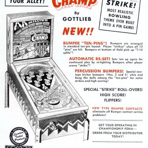 Bowling Champ (Gottlieb, 1949)