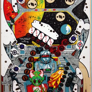 Alien Poker (Williams, 1980) Playfield