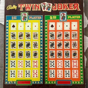 Twin Joker (Bally, 1972) Backglass (Nice)
