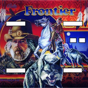 Frontier (Bally, 1980) Backglass