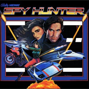 Spy Hunter (Bally, 1984) Backglass
