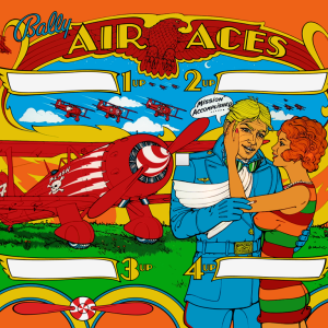 Air Aces (Bally, 1975) Backglass