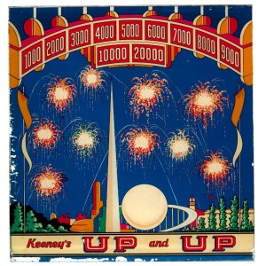 Up and Up (Keeney, 1939) Backglass
