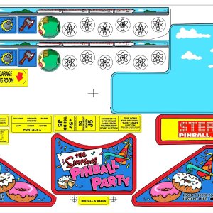 The Simpsons Pinball Party (Stern, 2003) Decals2