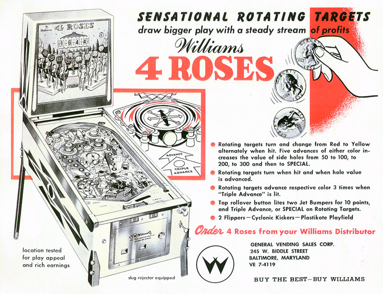 4 Roses (Williams, 1962) Flyer