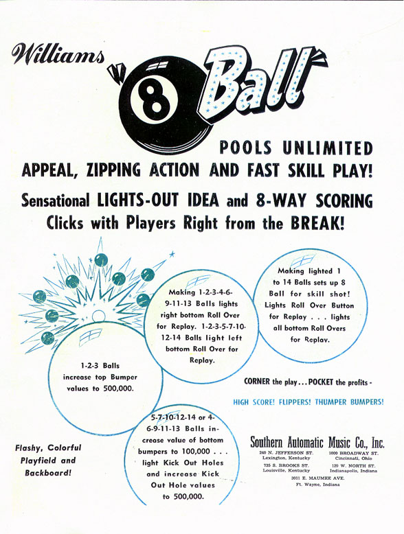 8 Ball (Williams, 1952) Flyer 2