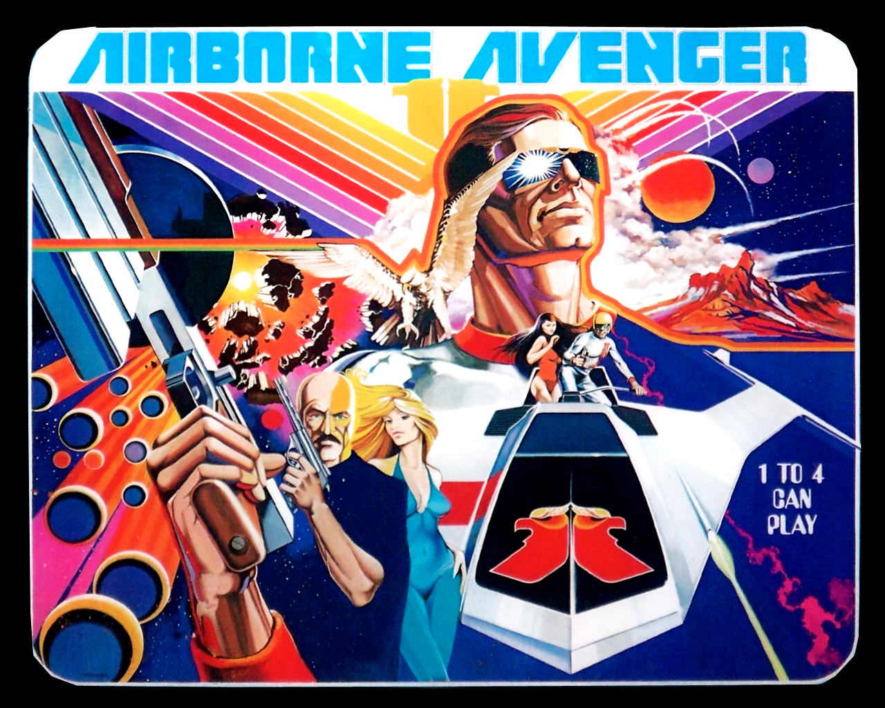 Airborne Avenger (Atari, 1977) (Ghost) Backglass