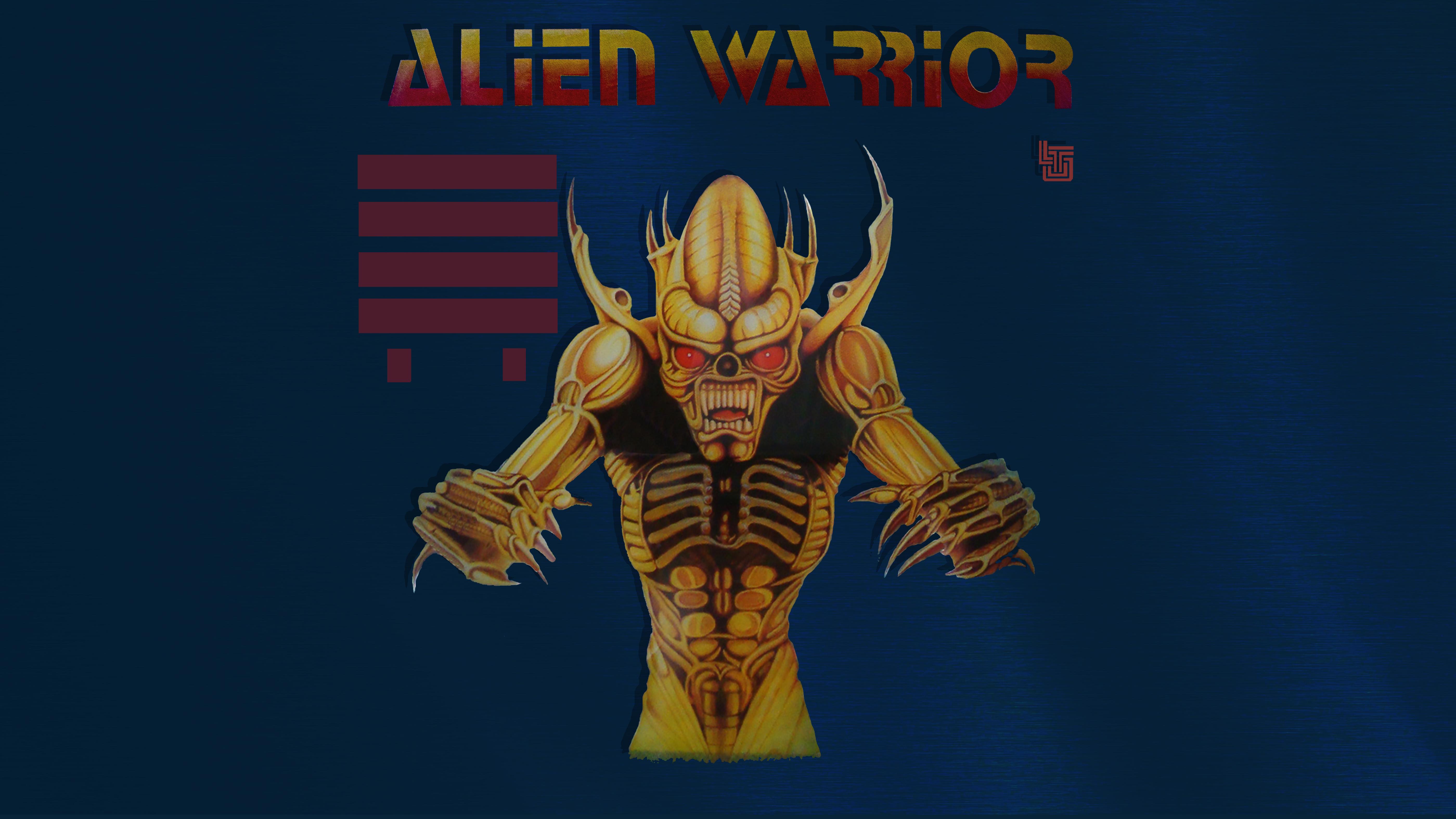 Alien Warrior (LTD, 1983) (Wiesshund) Backglass