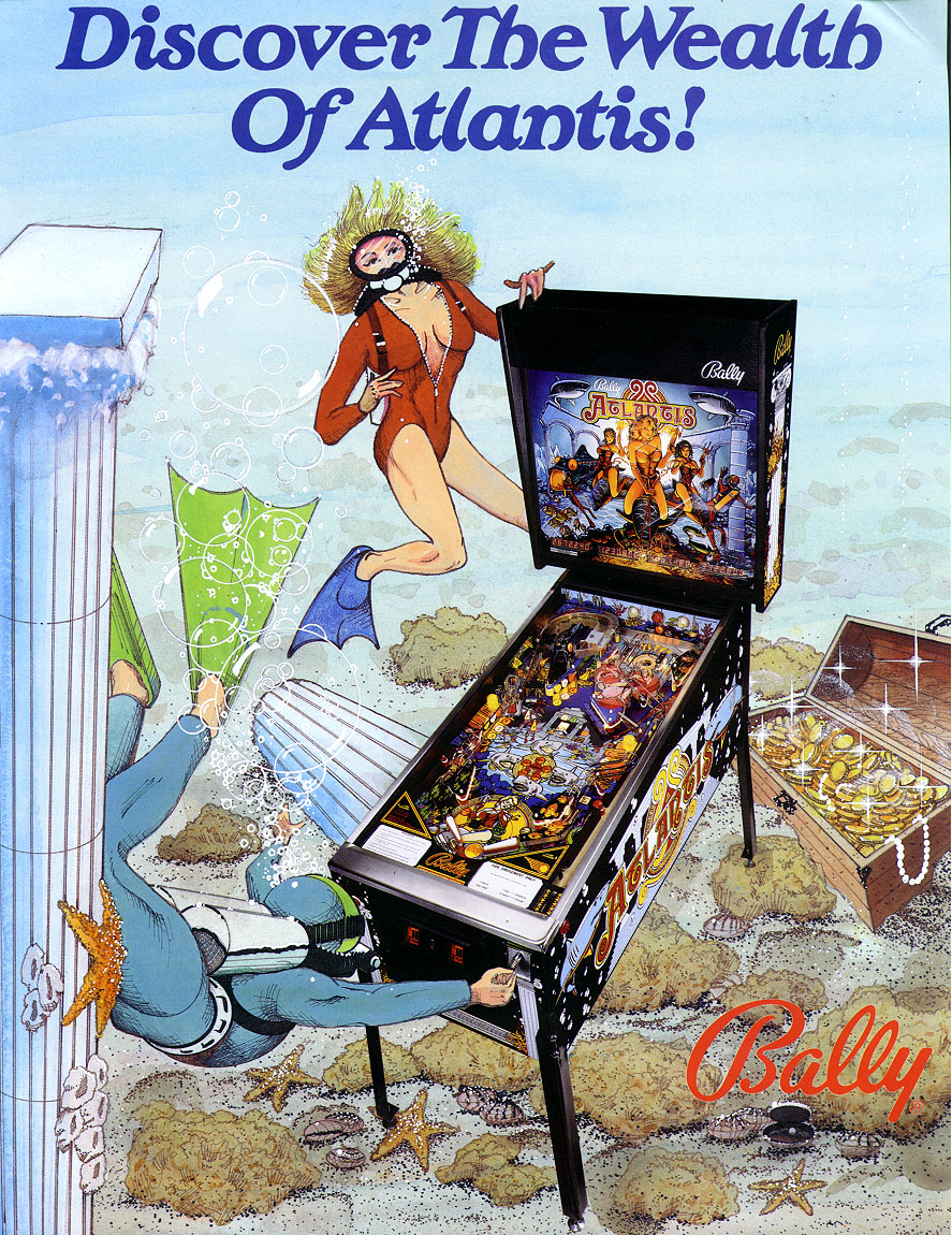 Atlantis (Bally, 1989) Flyer (Front)