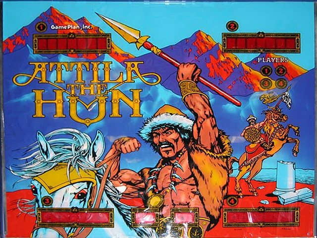 Attila the Hun (Game Plan, 1984) Backglass