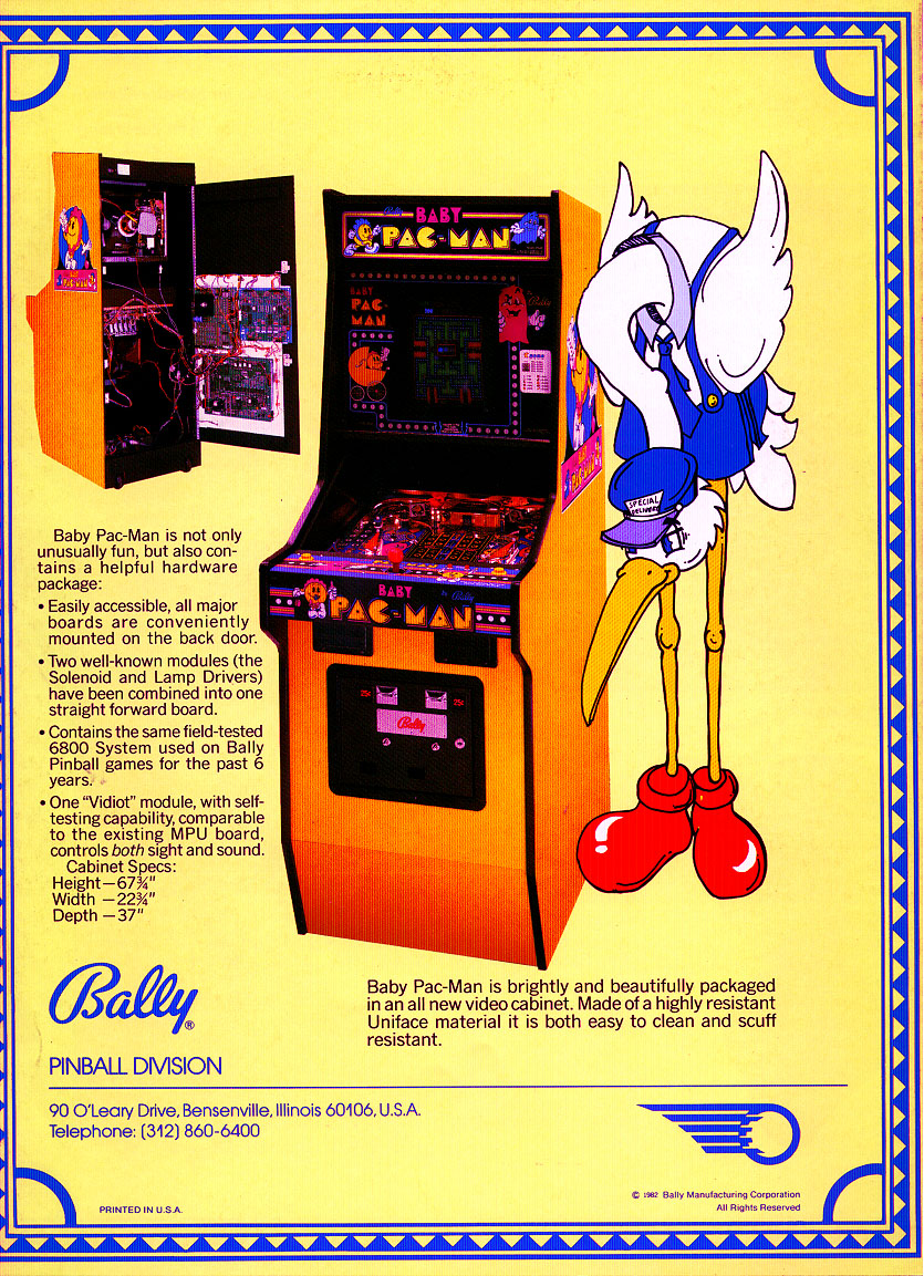 Baby Pac-Man (Bally, 1982) Flyer