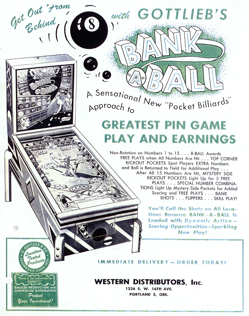 Bank-A-Ball (Gottlieb, 1950) Flyer