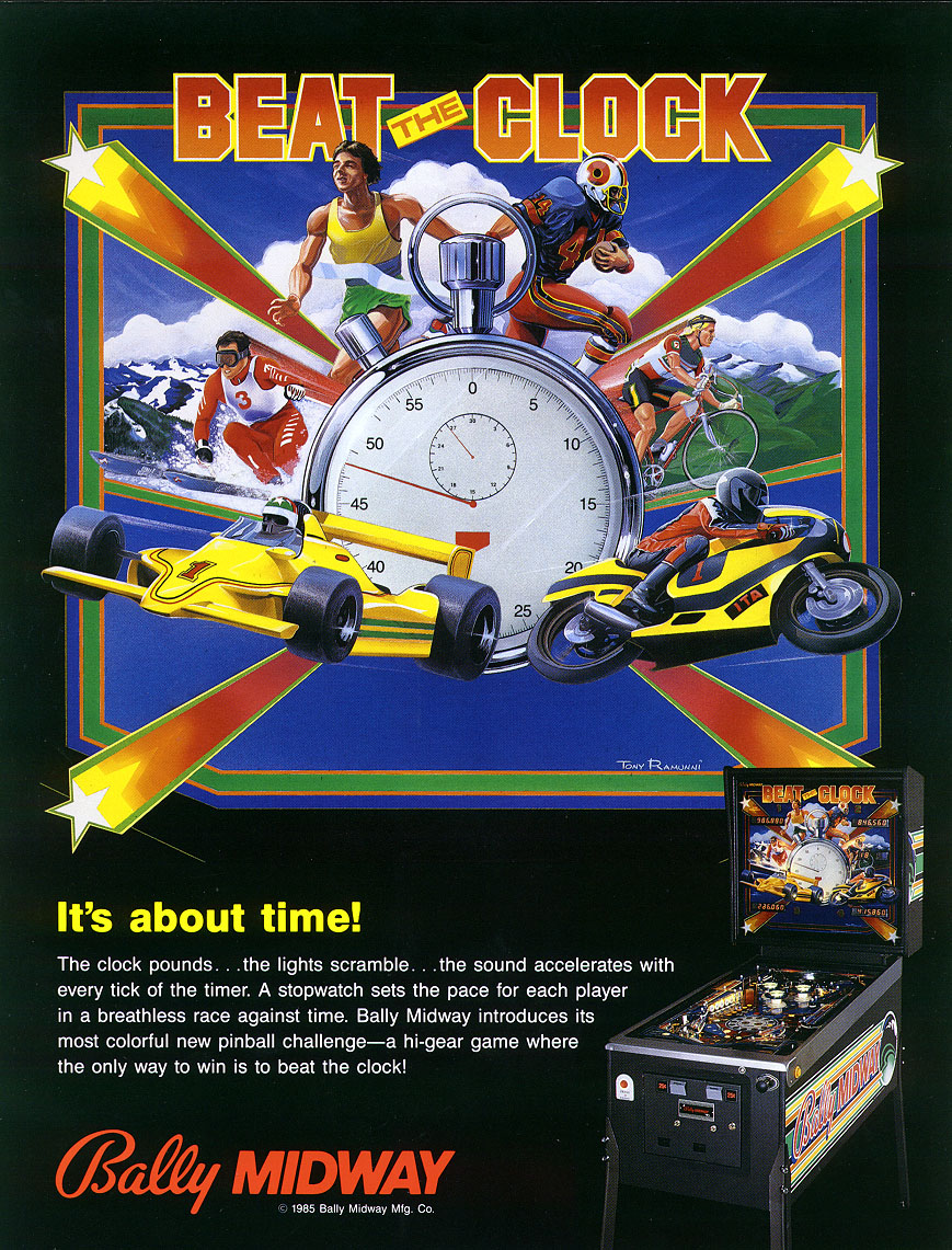 Beat The Clock (Bally, 1985) Flyer (Front)