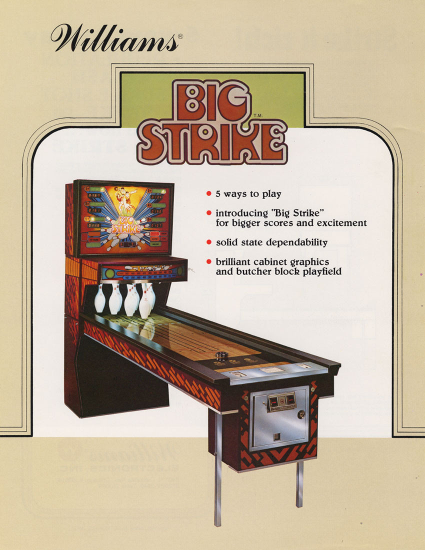 Big Strike (Williams, 1983) Flyer p1