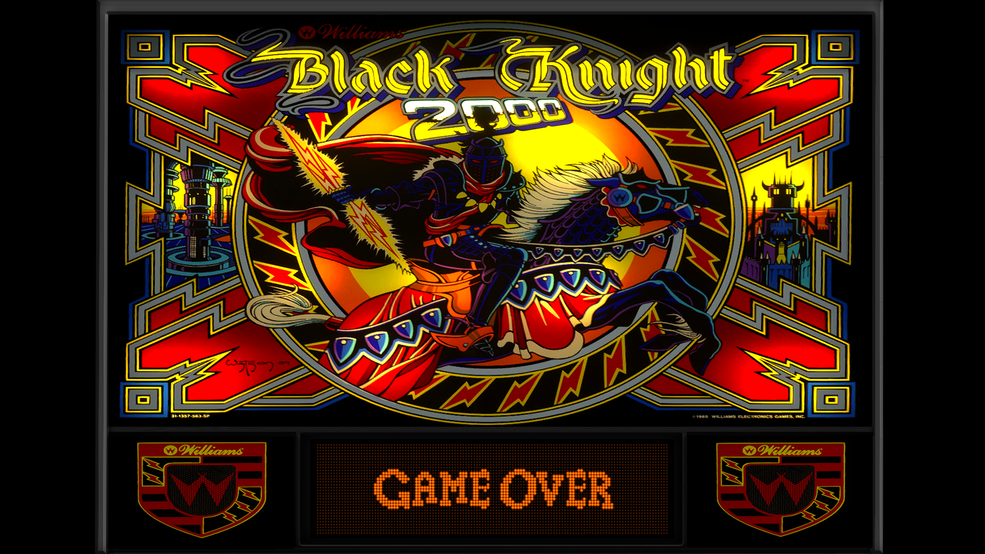 Black Knight 2000 (Williams, 1989) Backglass FX Table_190