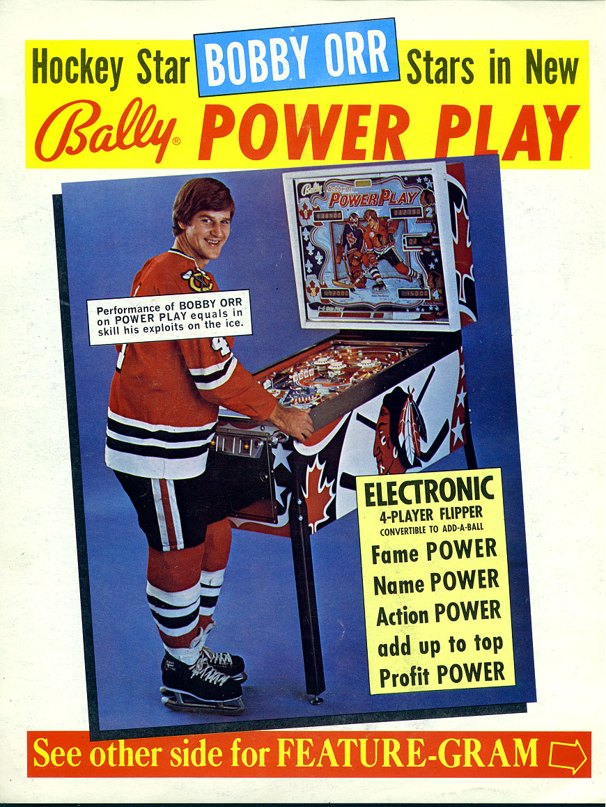 Bobby Orr Power Play (Bally, 1977) Flyer (Front)