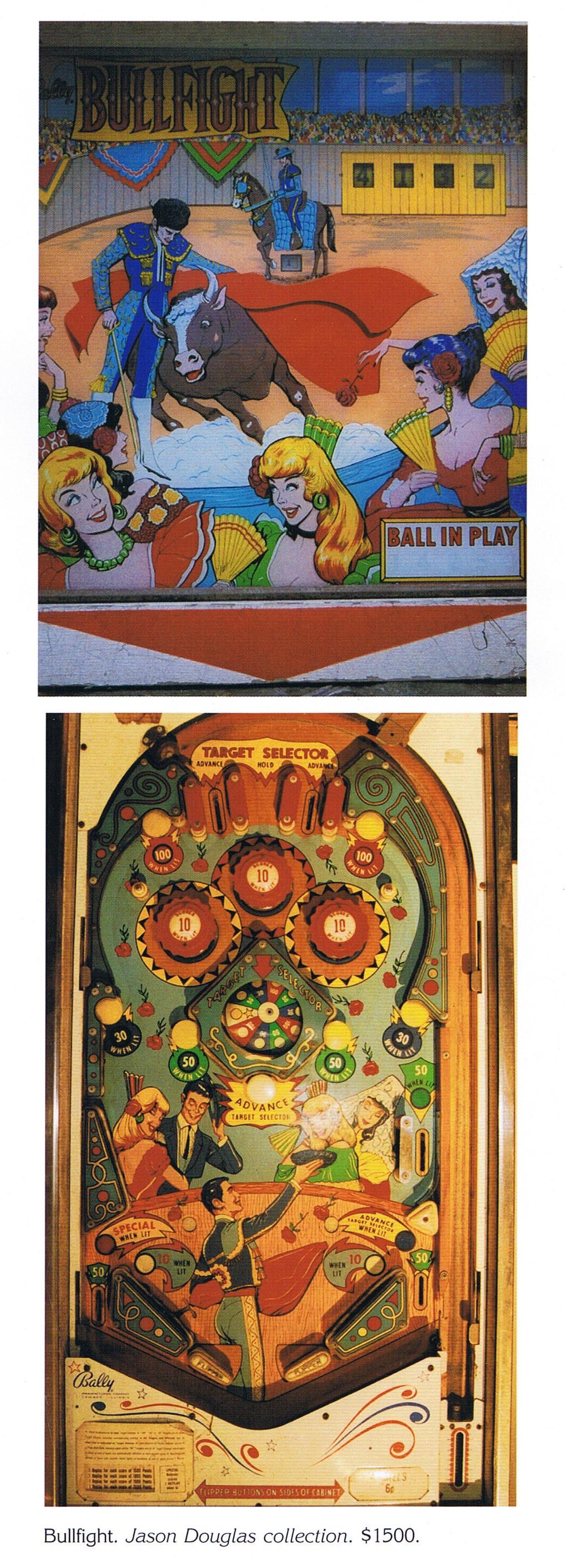 Bullfight (Bally, 1965) Playfield