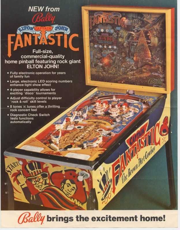 Captain Fantastic & The Brown Dirt Cowboy (Bally, 1977) Flyer