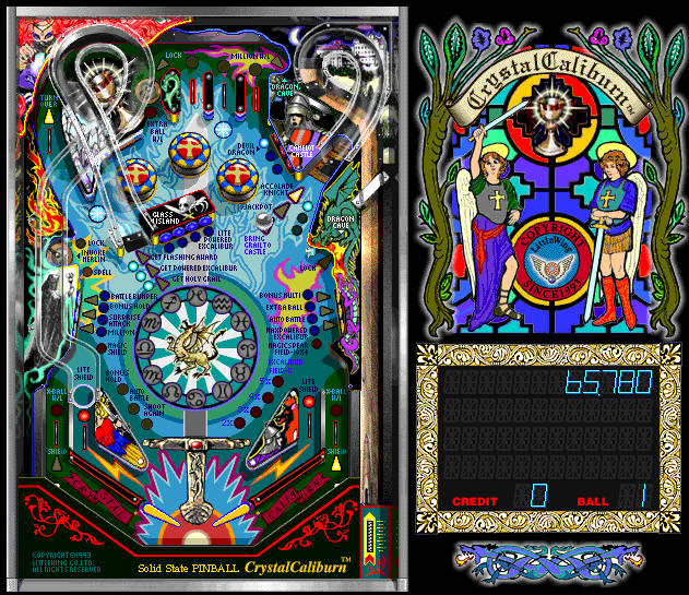 Crystal Caliburn (LittleWing, 1994) Playfield