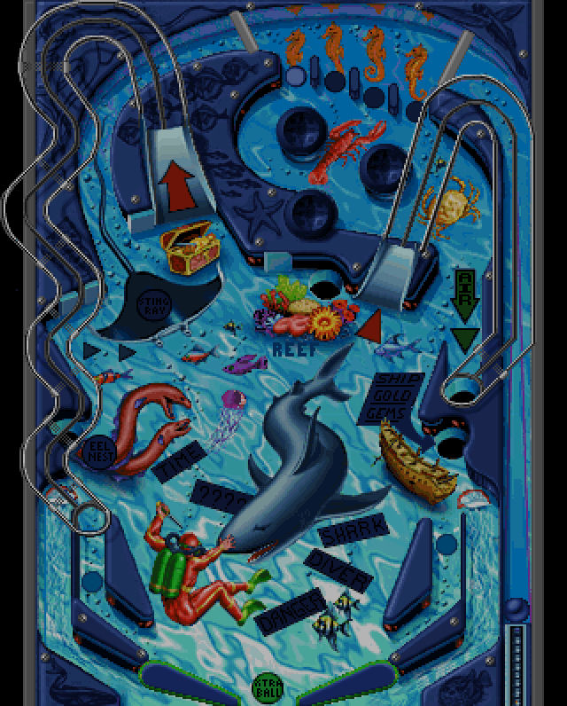 Deep Sea (Epic, 1993) Playfield