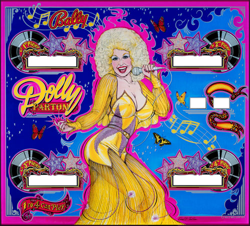 Dolly Parton (Bally, 1979) Backglass