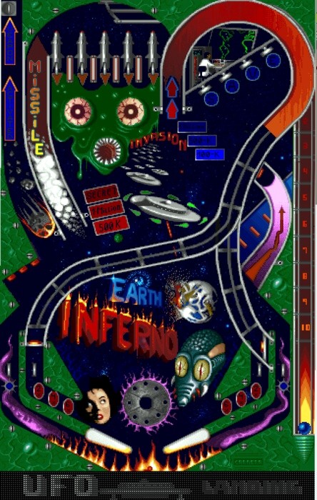 Earth Inferno / Pinball Wizard 2000 (Ikarion, 1996) Playfield