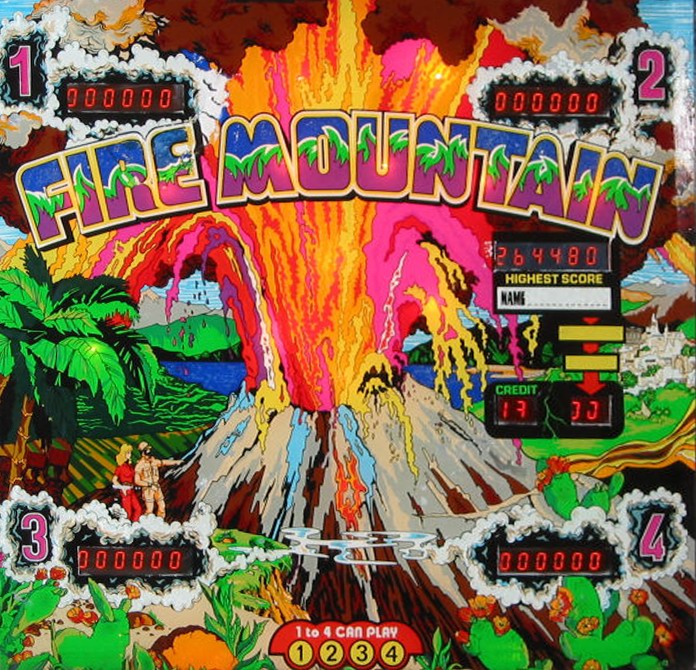 Fire Mountain (Zaccaria, 1980) Backglass