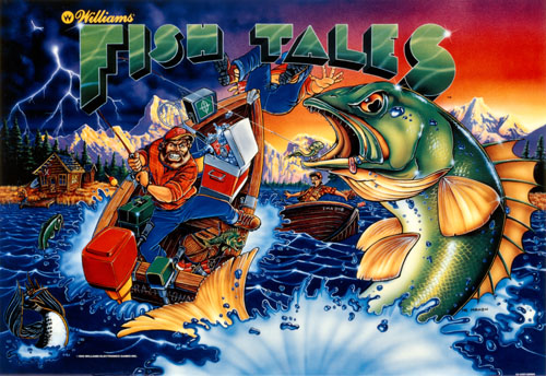 Fish Tales (Williams, 1992) Backglass