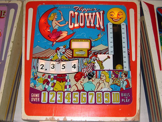 Flipper Clown (Gottlieb, 1962) Backglass