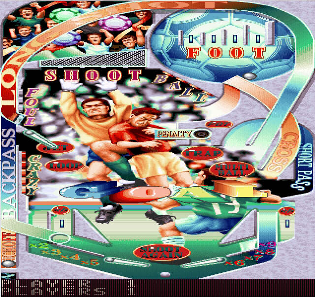 Goal / Ultimate Pinball (GT Interactive, 1996) Playfield