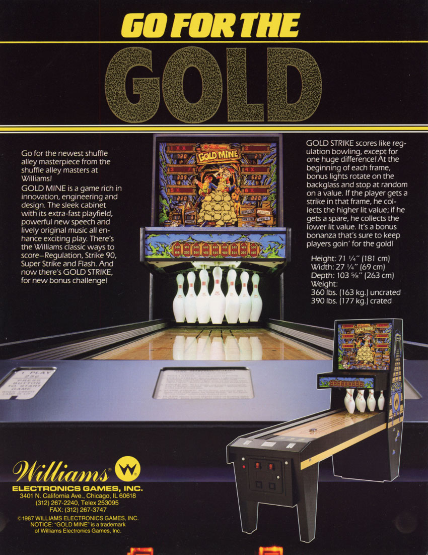Gold Mine (Williams, 1988) Flyer p2